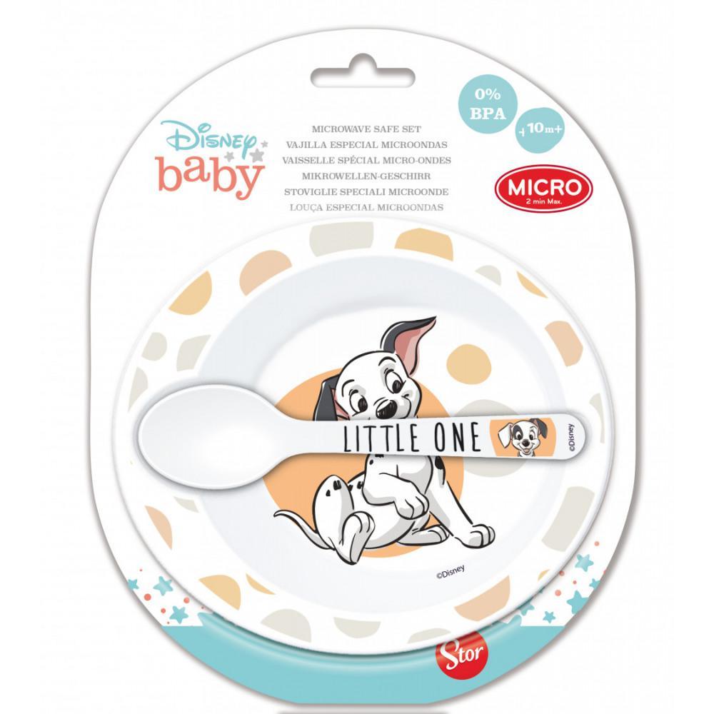 Set Piatto+Cucchiaino Carica dei 101 10m+ - Baby Shop Store