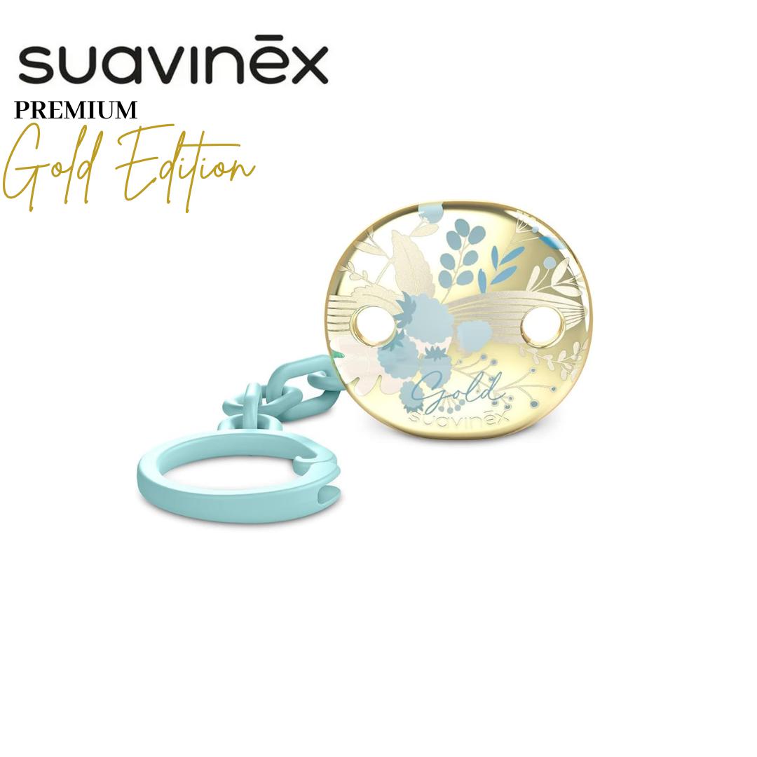 Catenella ciuccio suavinex gold edition azzurra