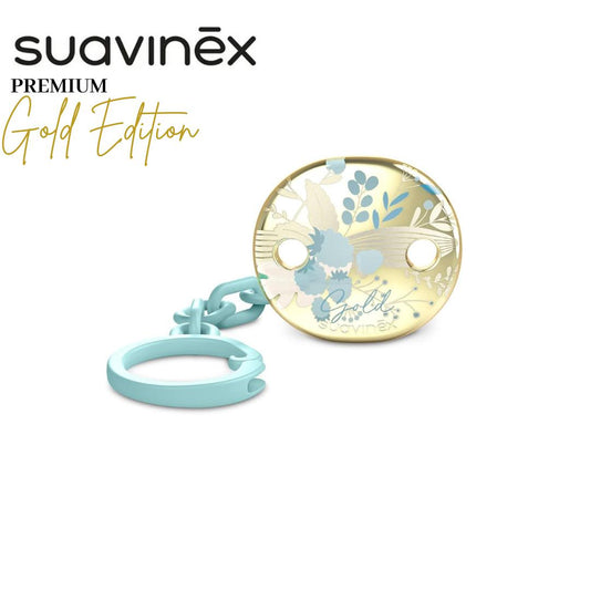 Catenella ciuccio suavinex gold edition azzurra