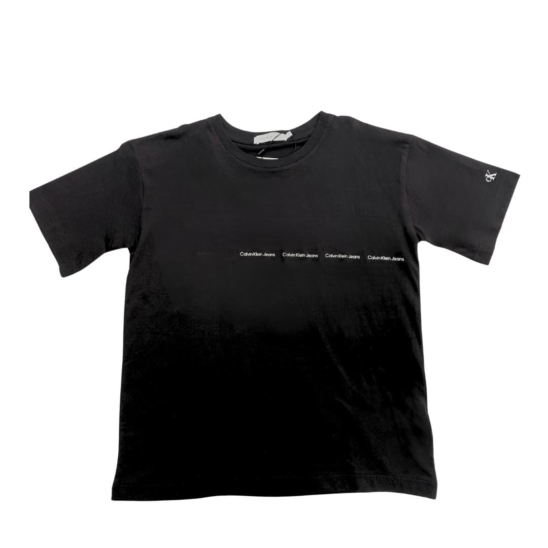 T-Shirt Nera Calvin Klein Jeans da Bambino