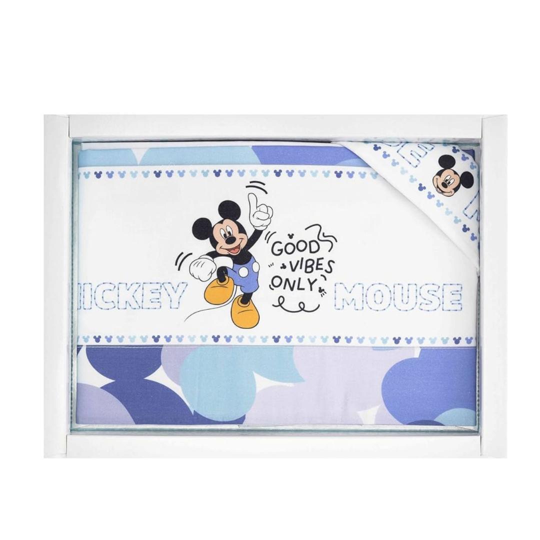 Set 3pz Lenzuolino Lettino Mickey - Baby Shop Store