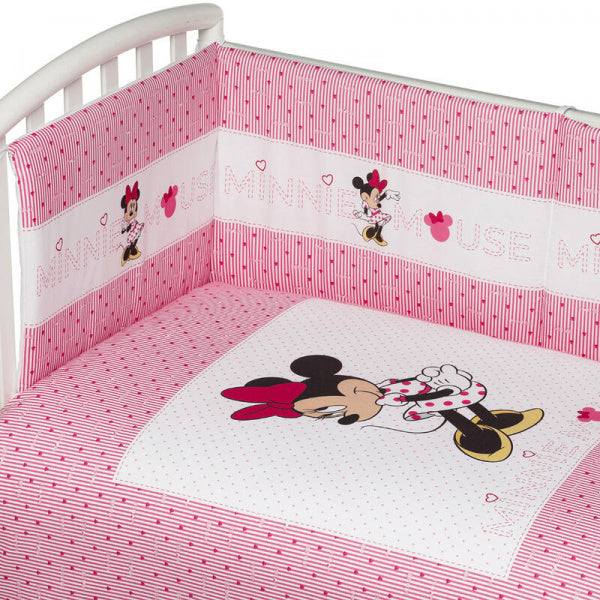 Set Lettino 5pz Disney Minnie Cotone