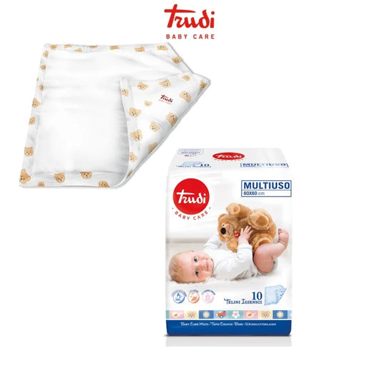 Trudi Serviettes hygiéniques polyvalentes 10pcs 60x60cm