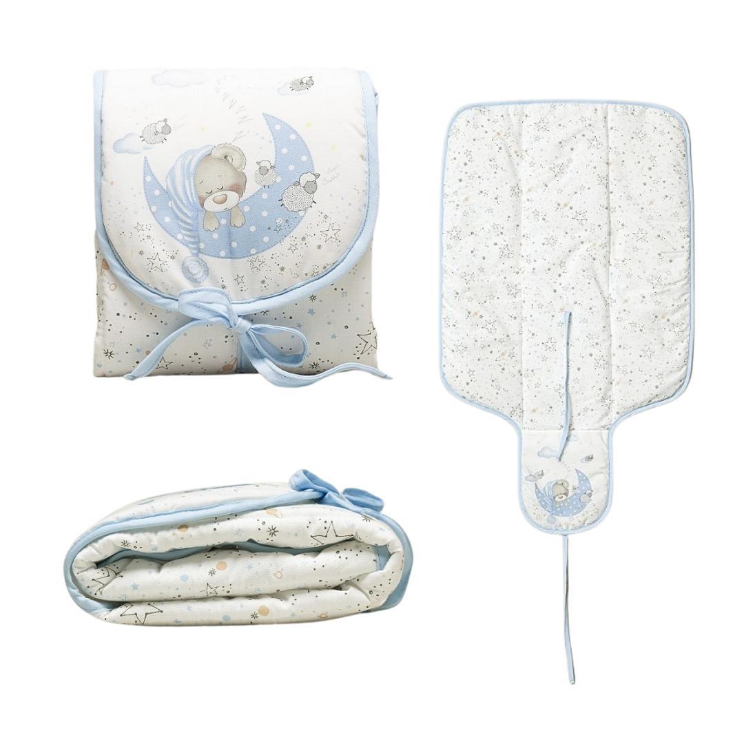 Fasciatoio da Viaggio Azzurro, Orsetto - Baby Shop Store