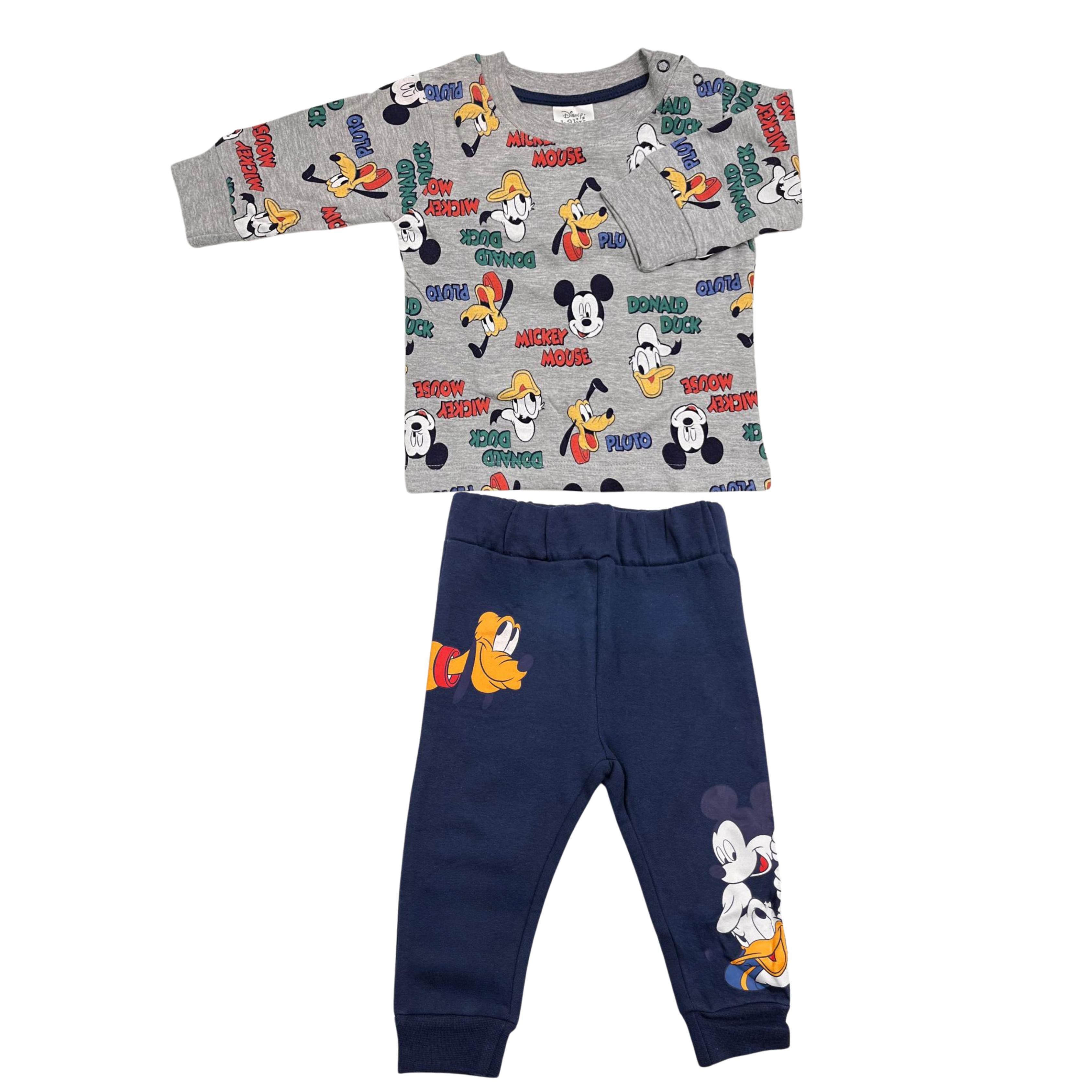 Completino 2pz mickey caldo cotone