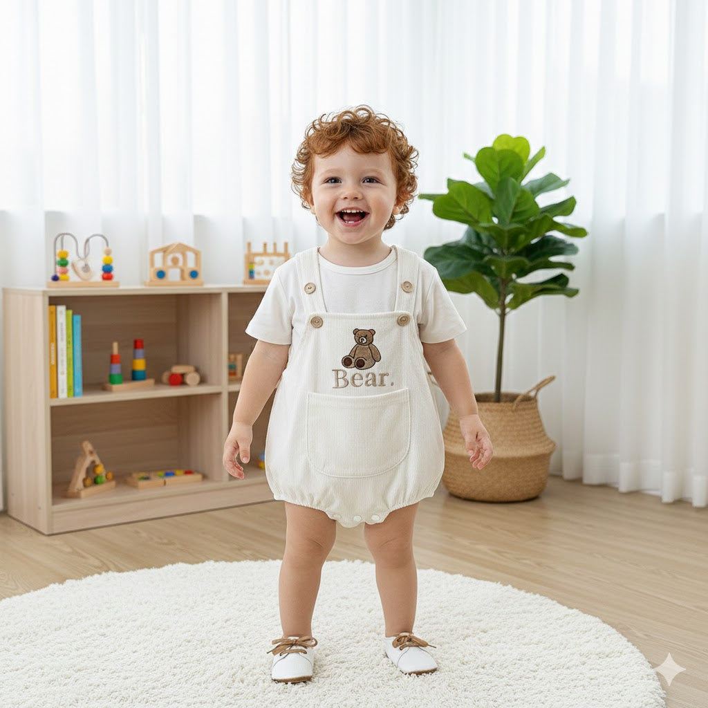 Salopette crema orsetto – Autunno/Inverno