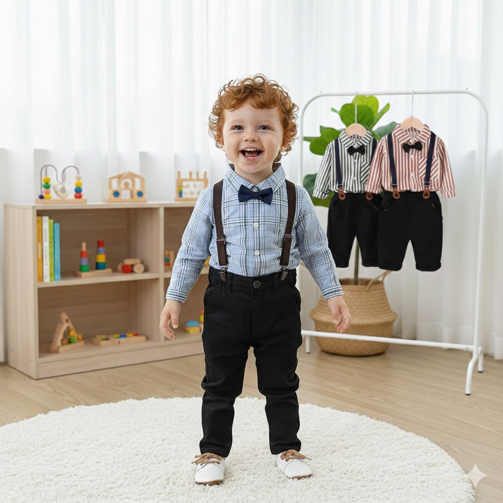 Completo Bimbo con Bretelle & Papillon – Cerimonia