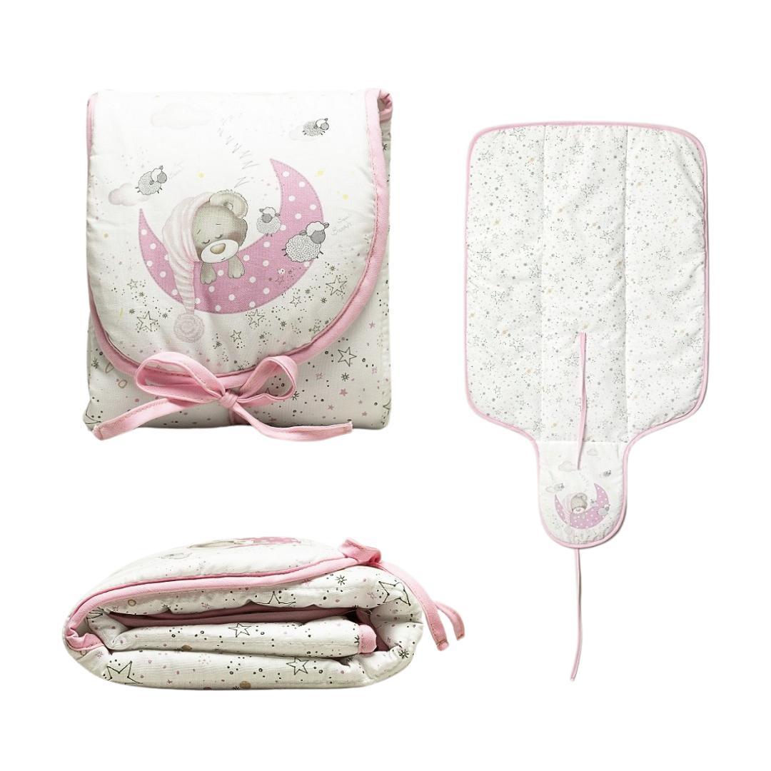 Fasciatoio Da Viaggio orsetto Rosa - Baby Shop Store