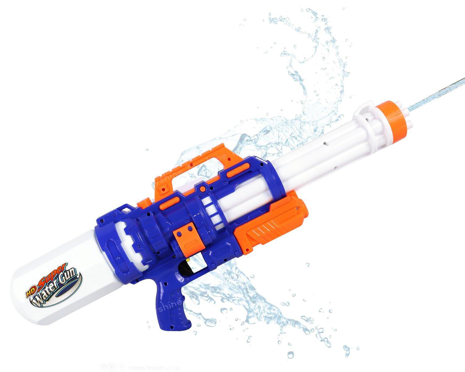 Pistola ad acqua bianca e blu