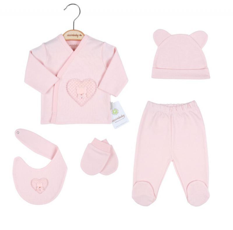 Set Neonata Cotone 5 pz 0-3 mesi - Baby Shop Store