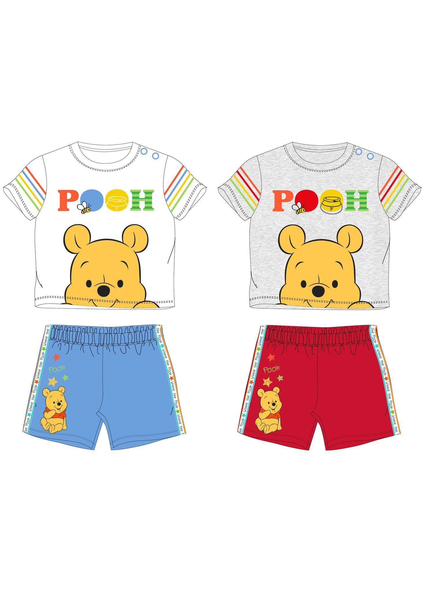 Completo 2pz Winnie The pooh estivo - Baby Shop Store