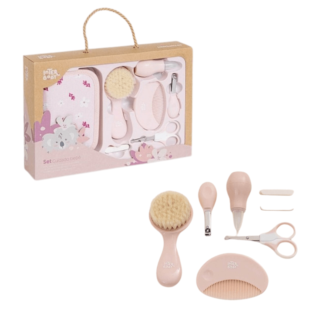 set igiene 7pz essenziali + beauty rosa interbaby - Baby Shop Store